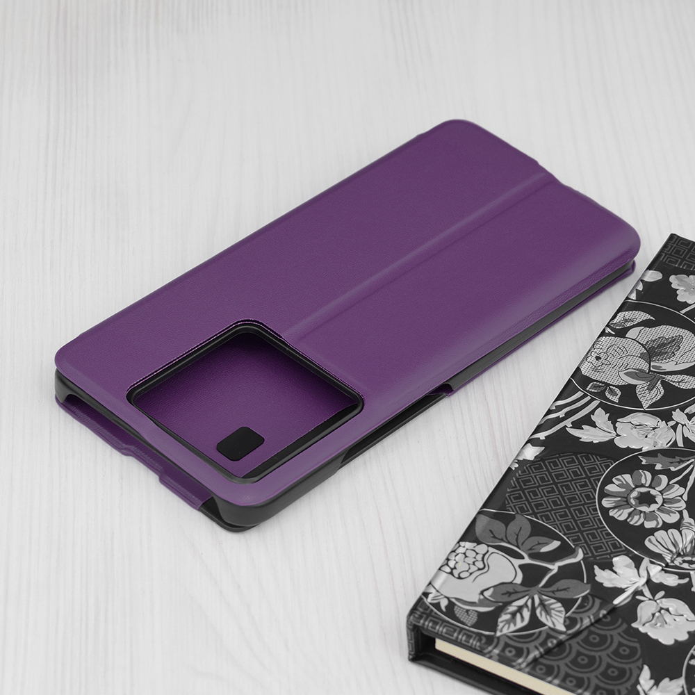View Case elegáns könyvtok Xiaomi 13T/13T Pro telefonhoz - Sötétkék
