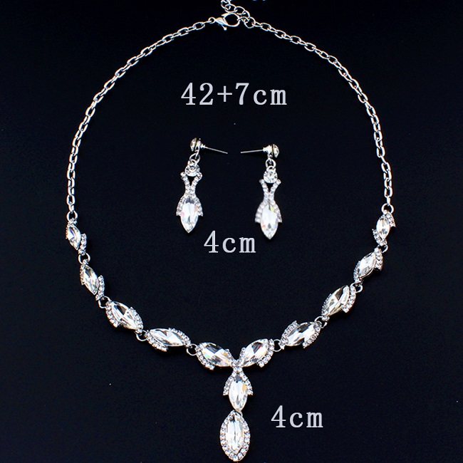 Set EY-3344 - Ezüst/Kristály