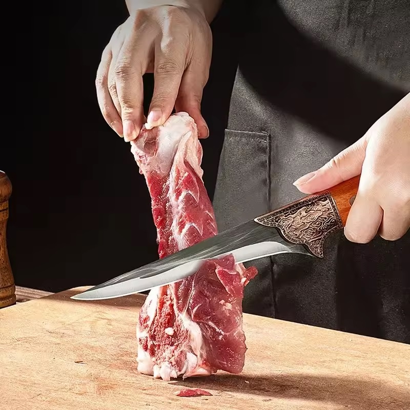 DE-33025 Konyhakés - Barna/Butcher