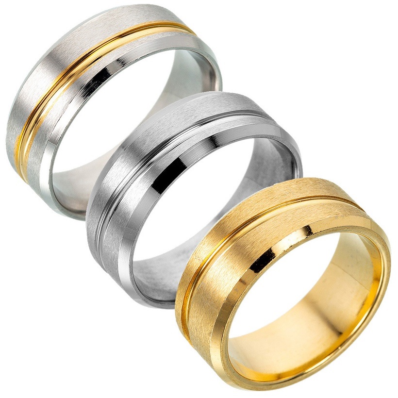 JO-17338 Gyűrű - Ezüst/Arany/57mm
